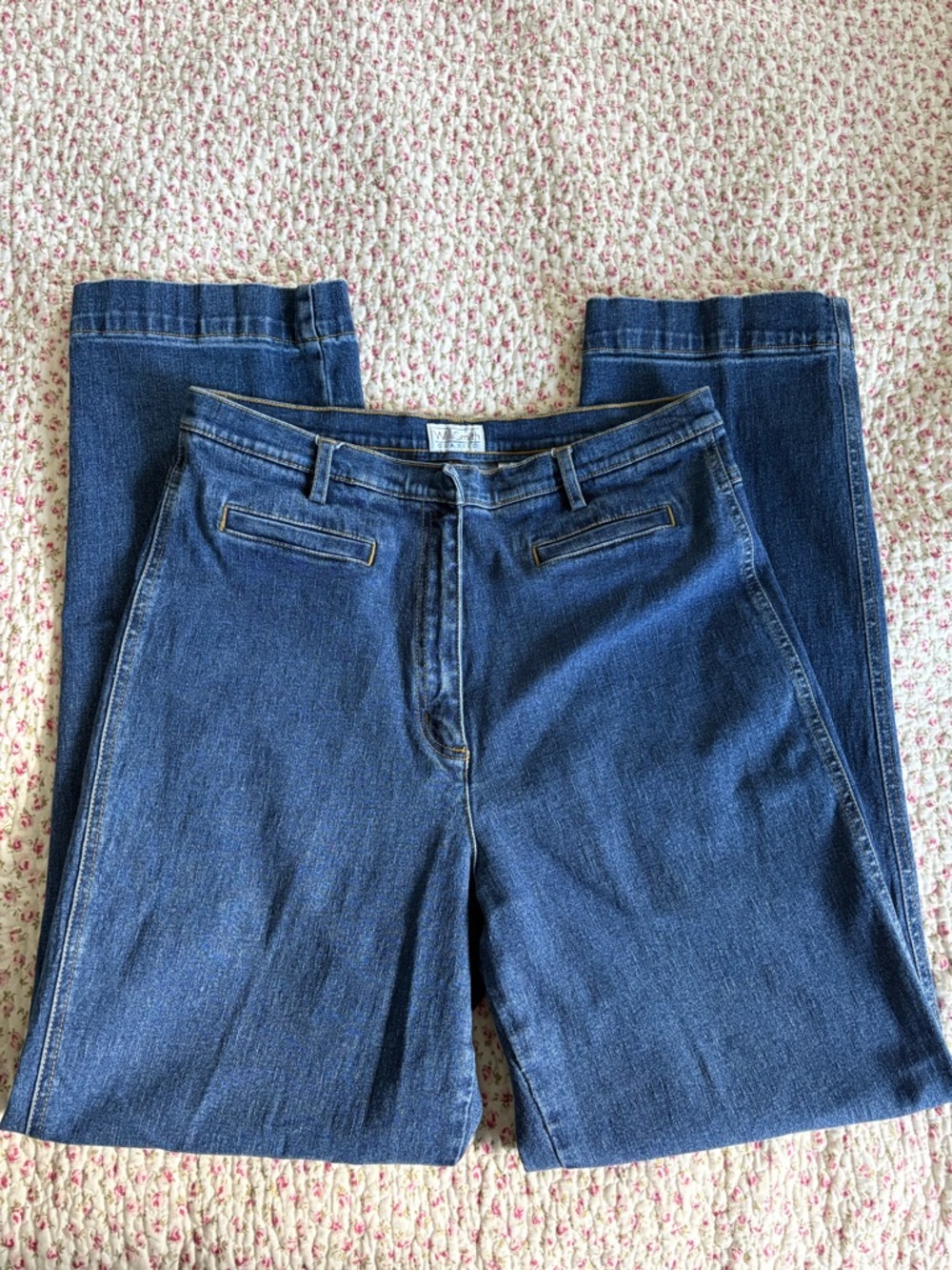Willi Smith Women’s Dark Blue Straight-Leg Jeans